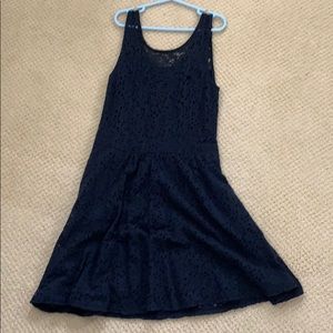 Girls Fit and Flare Lace Dress
